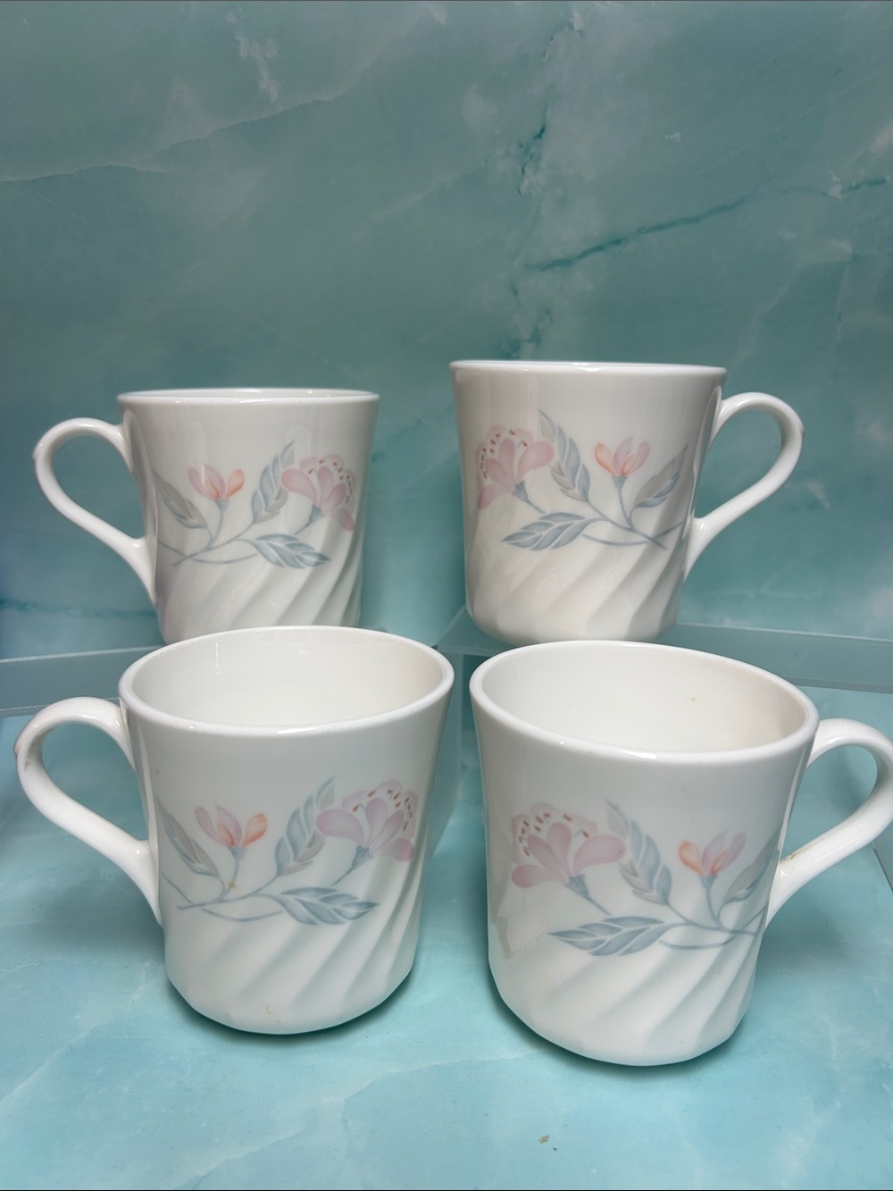 Corelle by Corningware PINK TRIO Coffee Tea Mug 11 oz Set of 4